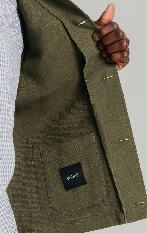Green Linen Twill Safari Jacket - photo 6 Green Linen Twill Safari Jacket - photo 6