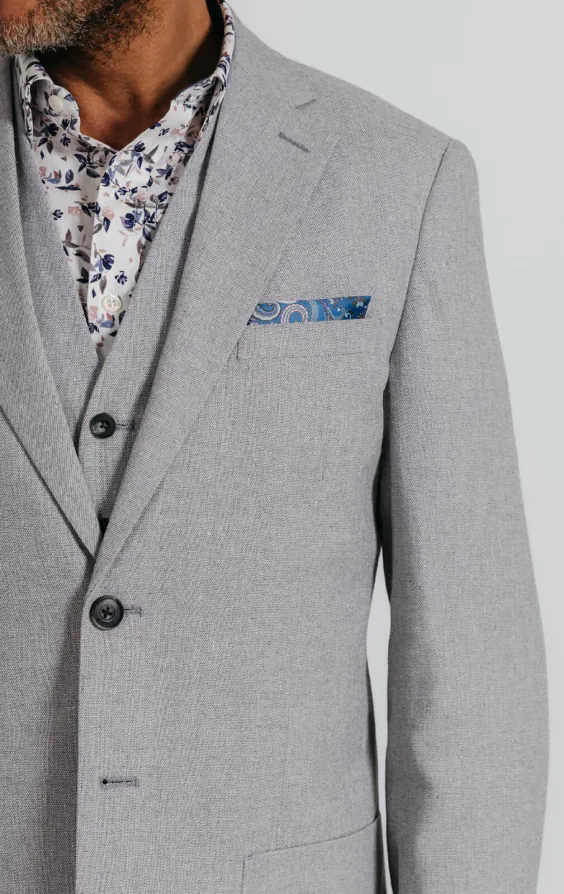 Light Gray Linen Suit Jacket - photo 3 Light Gray Linen Suit Jacket - photo 3