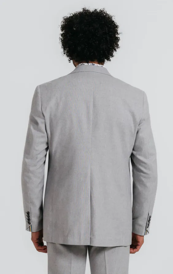 Light Gray Linen Suit Jacket - photo 5 Light Gray Linen Suit Jacket - photo 5