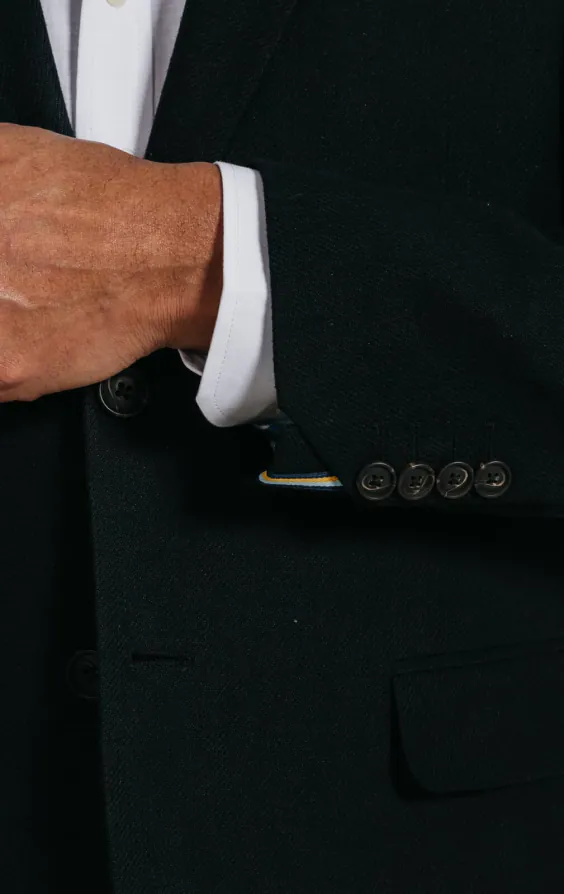 Black Linen Twill Suit Jacket - photo 2 Black Linen Twill Suit Jacket - photo 2