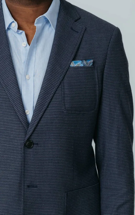 Navy Puppytooth Check Jacket - photo 3 Navy Puppytooth Check Jacket - photo 3