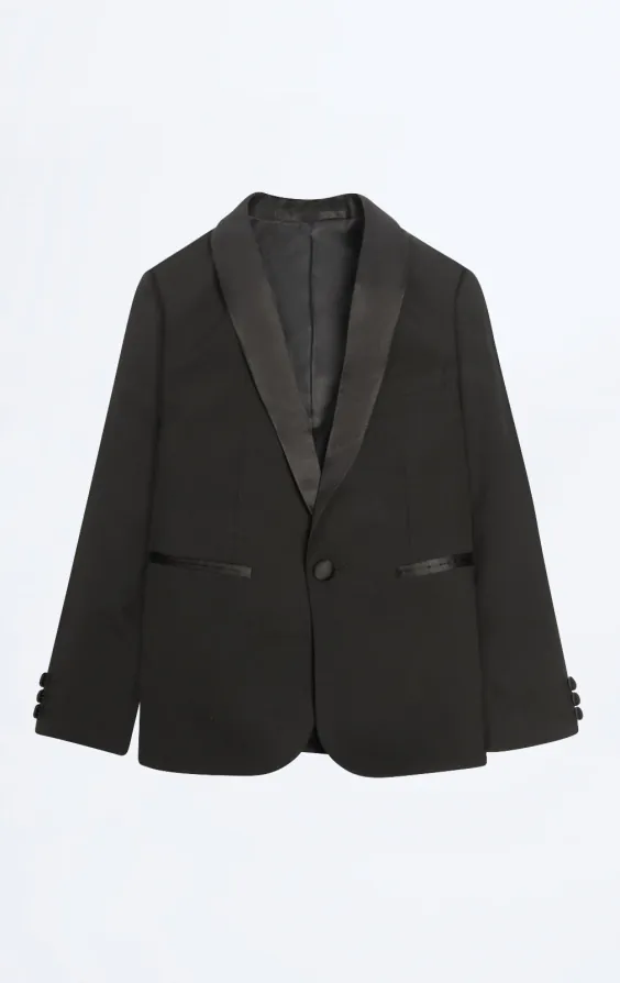 Boys Black Dinner Jacket with Shawl Lapel - photo 1 Boys Black Dinner Jacket with Shawl Lapel - photo 1