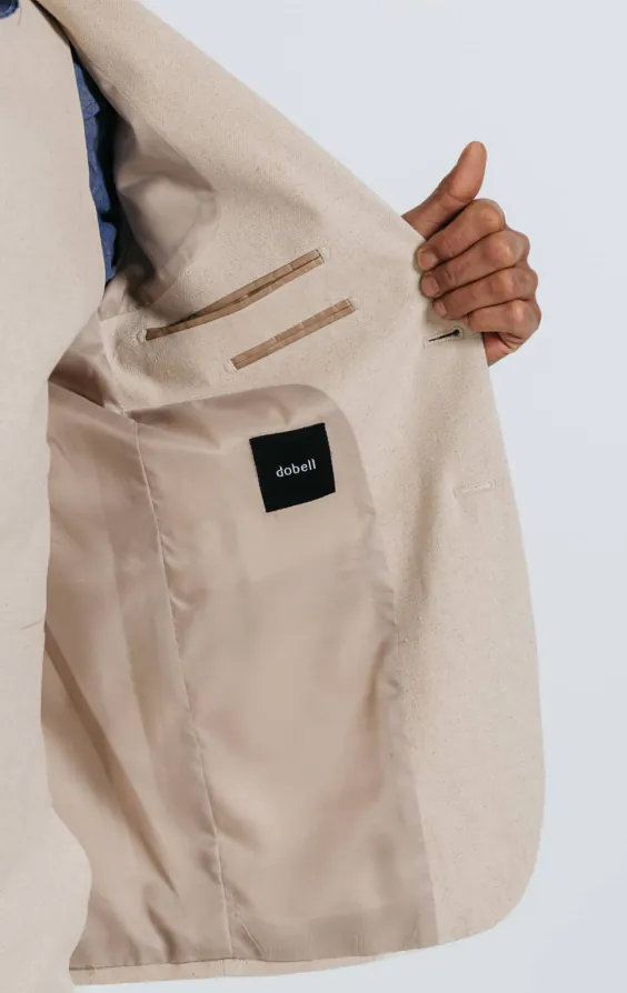 Oatmeal Linen Herringbone 3 Piece Suit - photo 5 Oatmeal Linen Herringbone 3 Piece Suit - photo 5