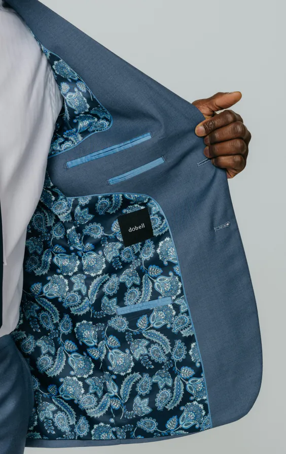 Blue Sharkskin Suit Jacket - photo 4 Blue Sharkskin Suit Jacket - photo 4