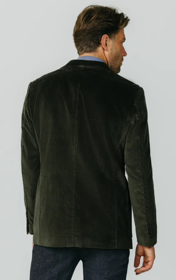 Green Corduroy Jacket with Patch Pockets - photo 6 Green Corduroy Jacket with Patch Pockets - photo 6