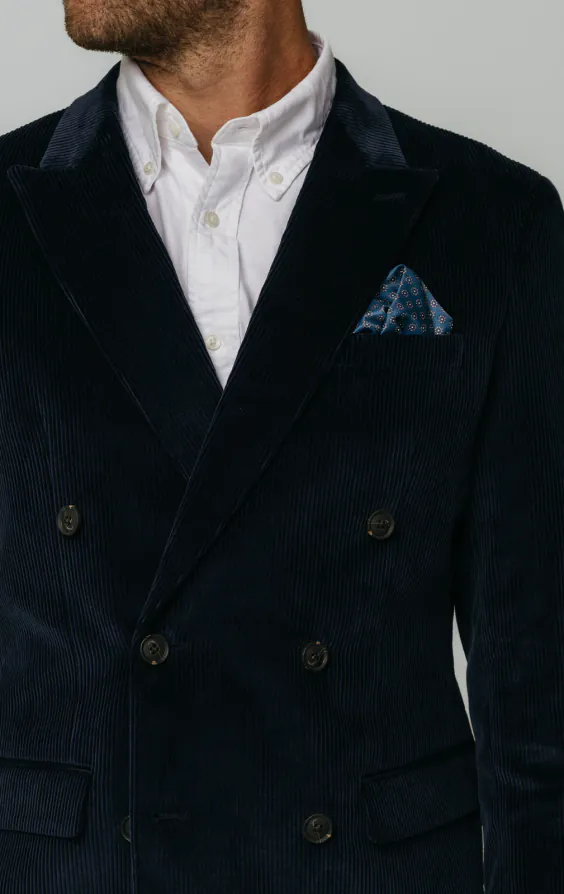Double Breasted Navy Corduroy Jacket - photo 3 Double Breasted Navy Corduroy Jacket - photo 3