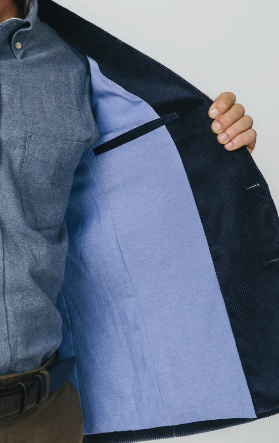 Navy Corduroy Jacket with Patch Pockets - photo 4 Navy Corduroy Jacket with Patch Pockets - photo 4