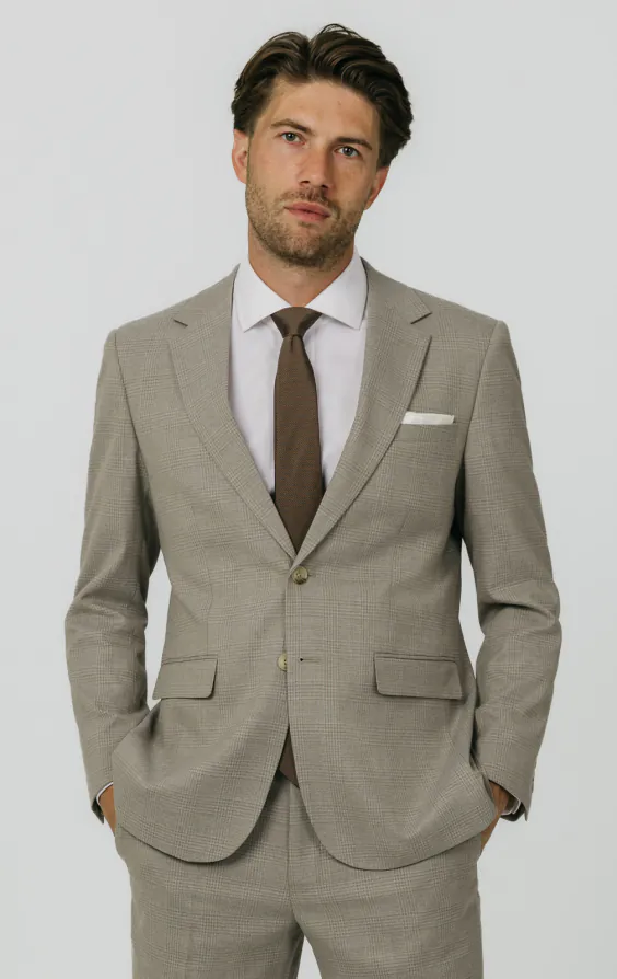 Natural Check Suit Jacket Natural Check Suit Jacket