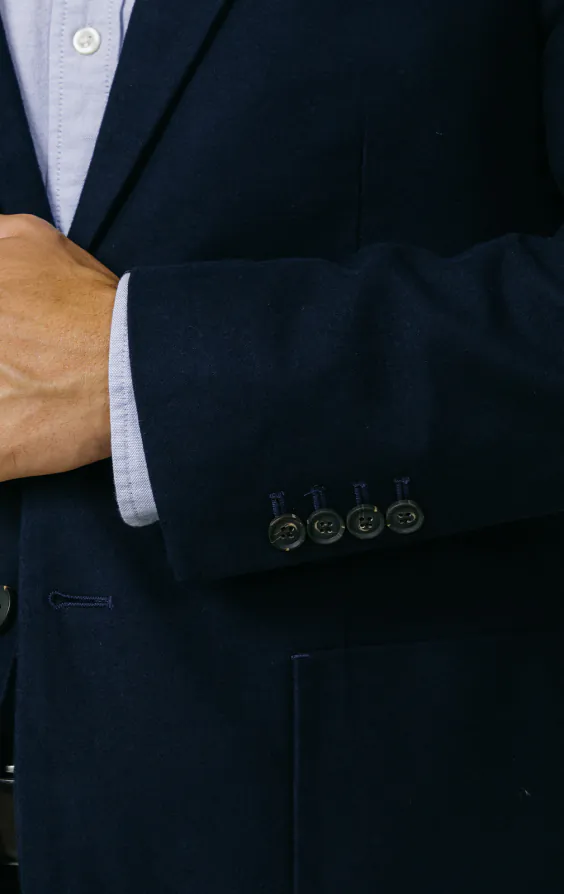Navy Moleskin Jacket - photo 2