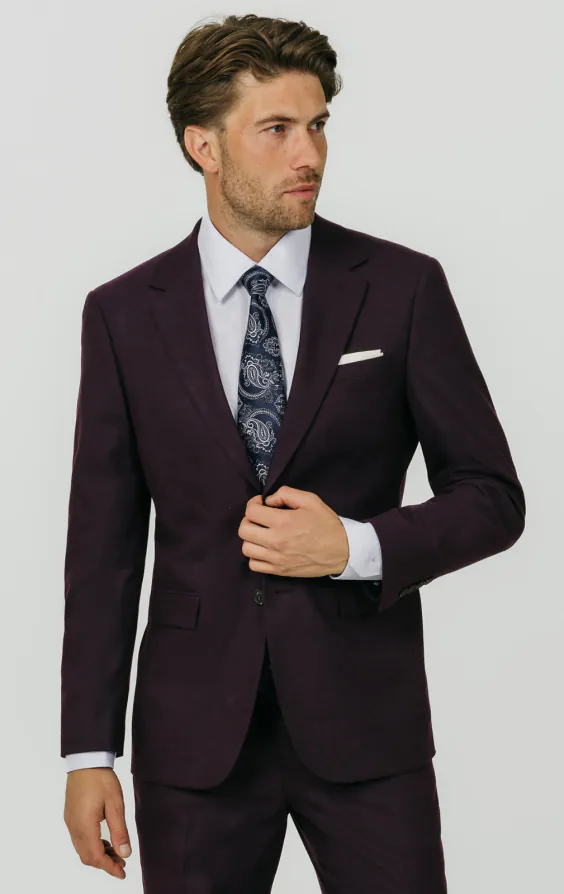 Blackberry Twill Suit Jacket Blackberry Twill Suit Jacket