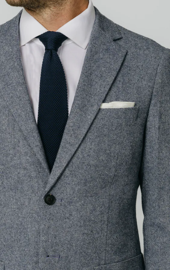 Blue Donegal Tweed Suit - photo 3