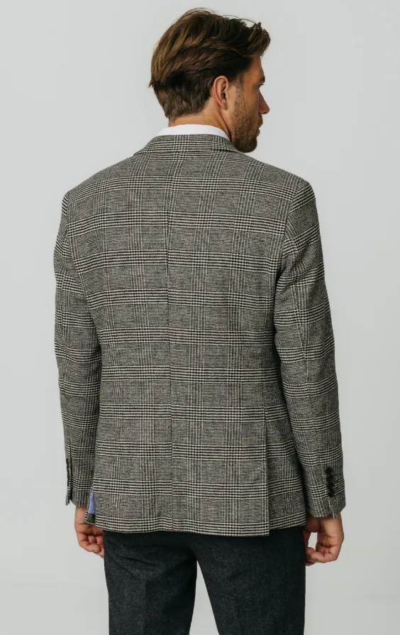 Black and Cream Prince of Wales Check Tweed Jacket - photo 5 Black and Cream Prince of Wales Check Tweed Jacket - photo 5