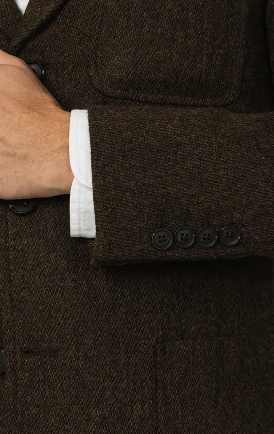 Brown Barleycorn Tweed Jacket - photo 2