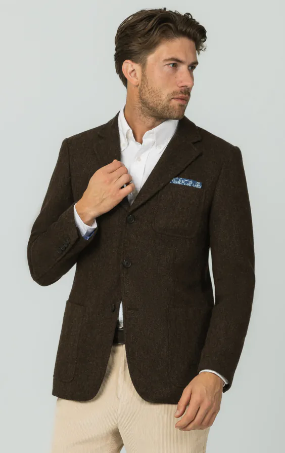 Brown Barleycorn Tweed Jacket