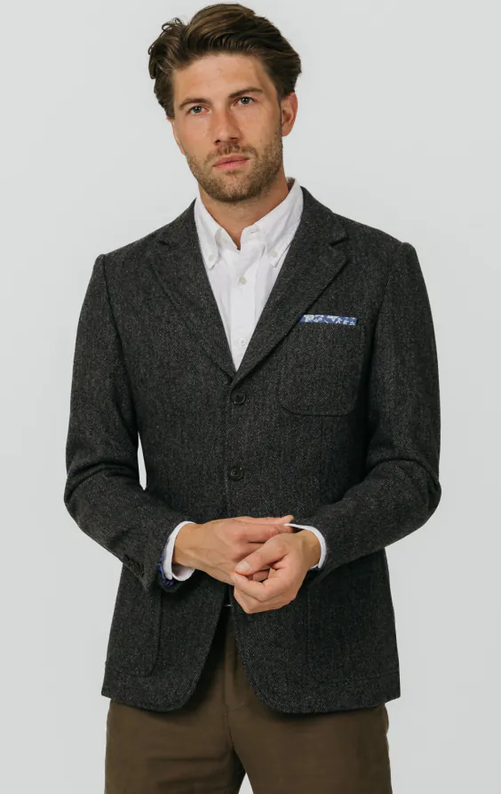 Gray Barleycorn Tweed Jacket Gray Barleycorn Tweed Jacket