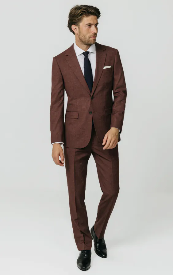 Dark Rosewood Weave Suit Jacket - photo 1 Dark Rosewood Weave Suit Jacket - photo 1