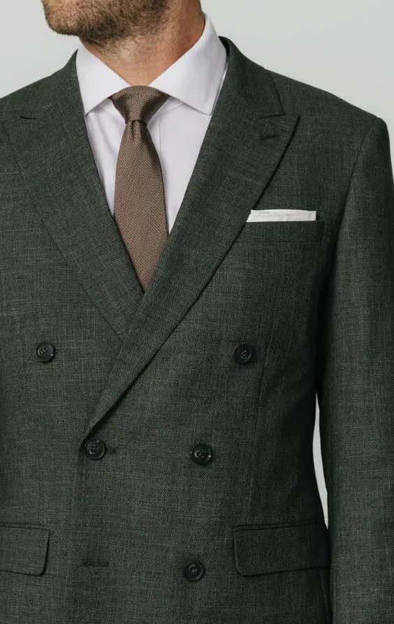 Green Weave Double Breasted Suit Jacket - photo 3 Green Weave Double Breasted Suit Jacket - photo 3