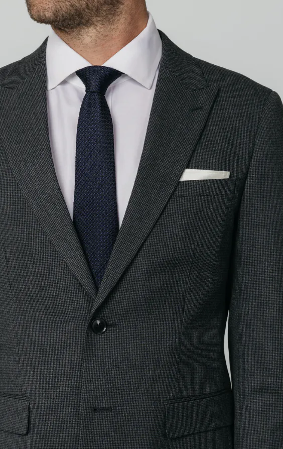 Charcoal Puppytooth Check Suit - photo 3