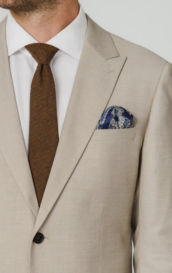 Stone Sharkskin Suit - photo 3