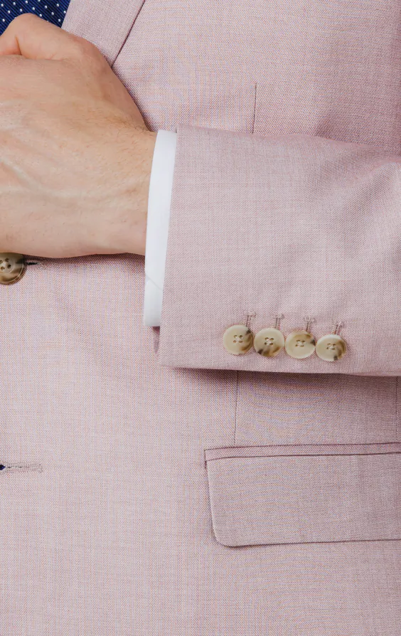Rose Pink Sharkskin Suit Jacket - photo 2