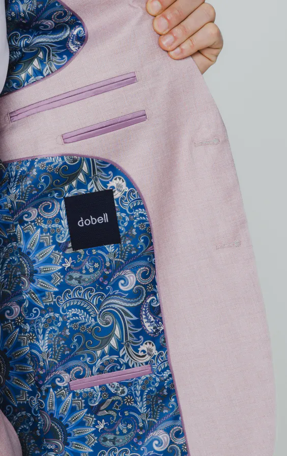 Rose Pink Sharkskin Suit Jacket - photo 4