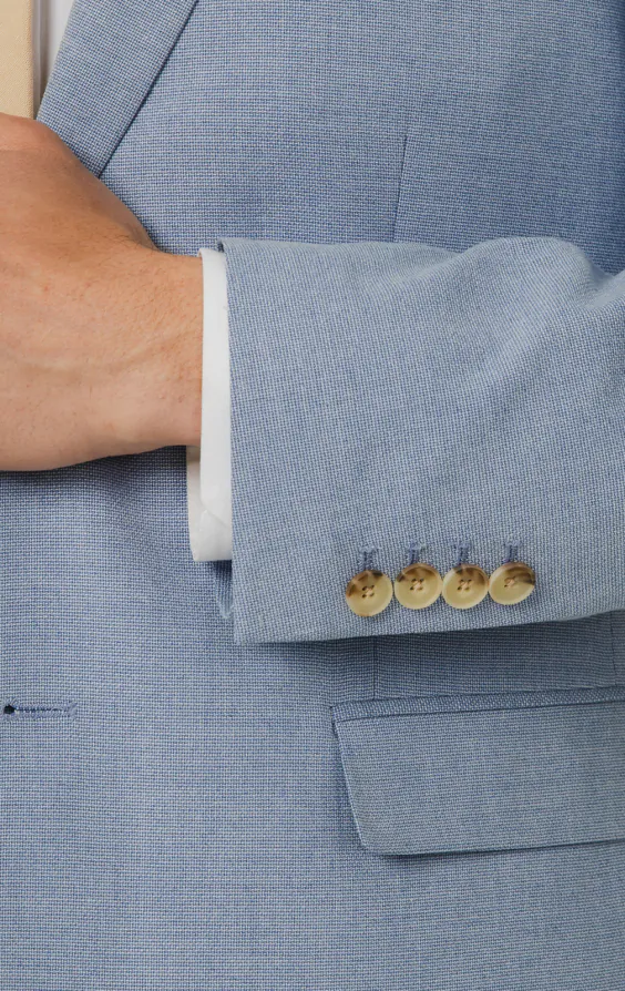 Light Blue Hopsack Suit Jacket - photo 2 Light Blue Hopsack Suit Jacket - photo 2
