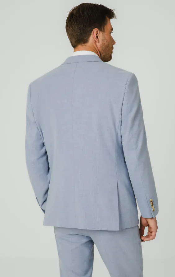 Light Blue Hopsack Suit Jacket - photo 5 Light Blue Hopsack Suit Jacket - photo 5