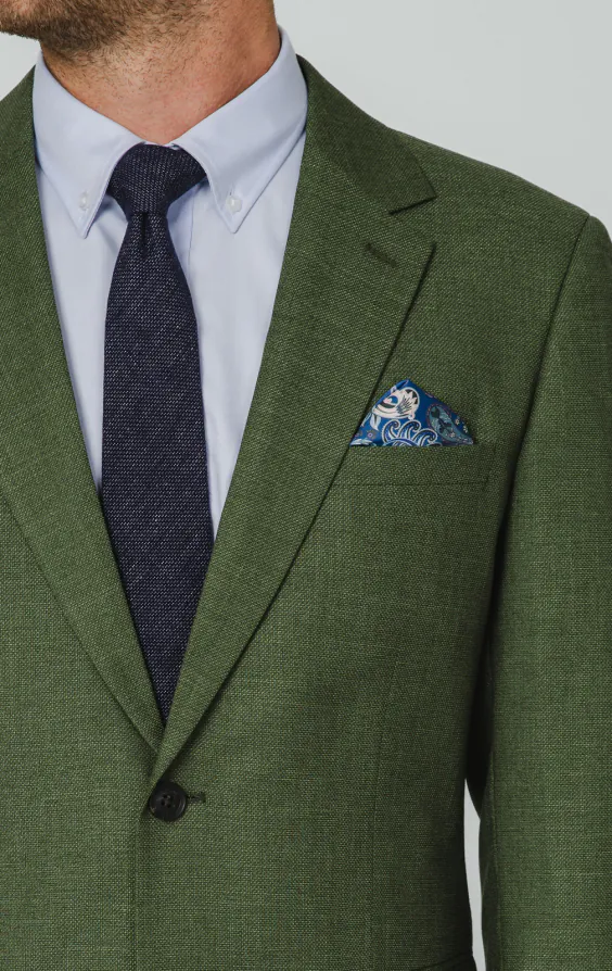 Pine Green Textured Weave Suit - photo 3 Pine Green Textured Weave Suit - photo 3