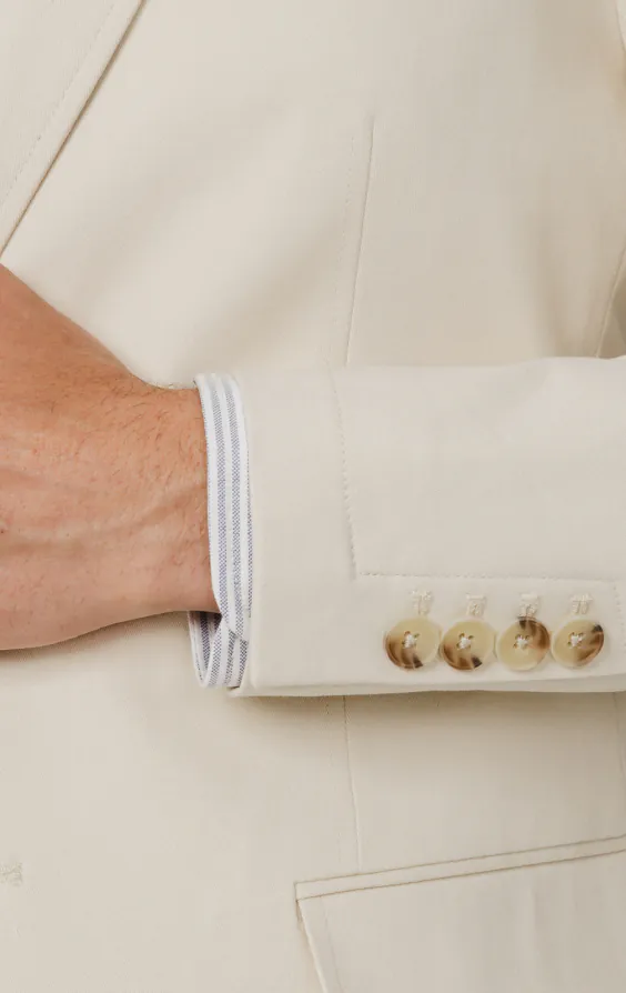 Cream Cotton Twill Jacket - photo 2 Cream Cotton Twill Jacket - photo 2