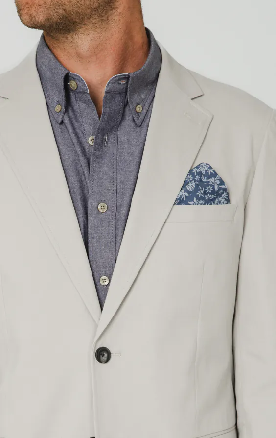Light Gray Cotton Twill Jacket - photo 3 Light Gray Cotton Twill Jacket - photo 3