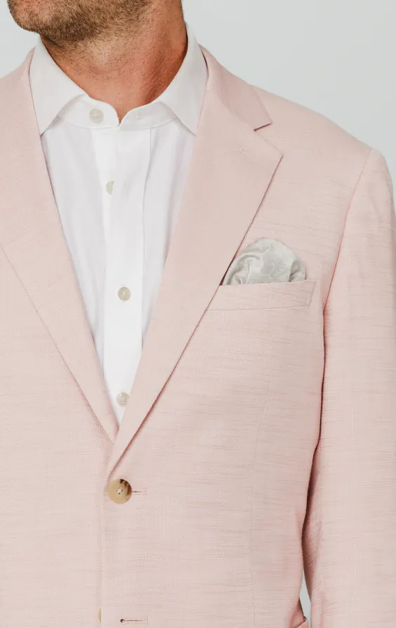 Light Pink Textured Weave Jacket | Dobell