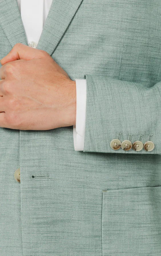 Aqua Green Textured Weave Jacket - photo 2 Aqua Green Textured Weave Jacket - photo 2