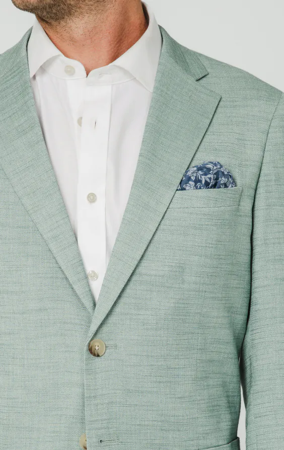 Aqua Green Textured Weave Jacket - photo 3 Aqua Green Textured Weave Jacket - photo 3