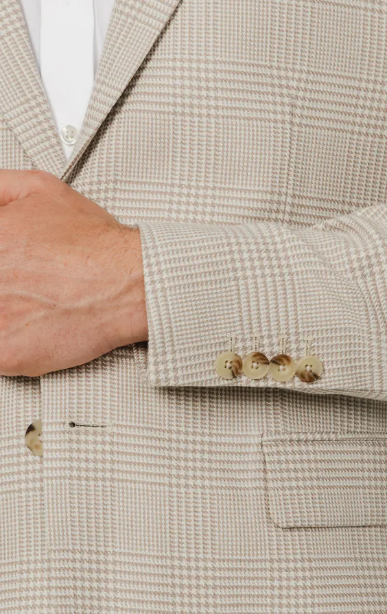 Beige Prince of Wales Check Jacket - photo 2 Beige Prince of Wales Check Jacket - photo 2