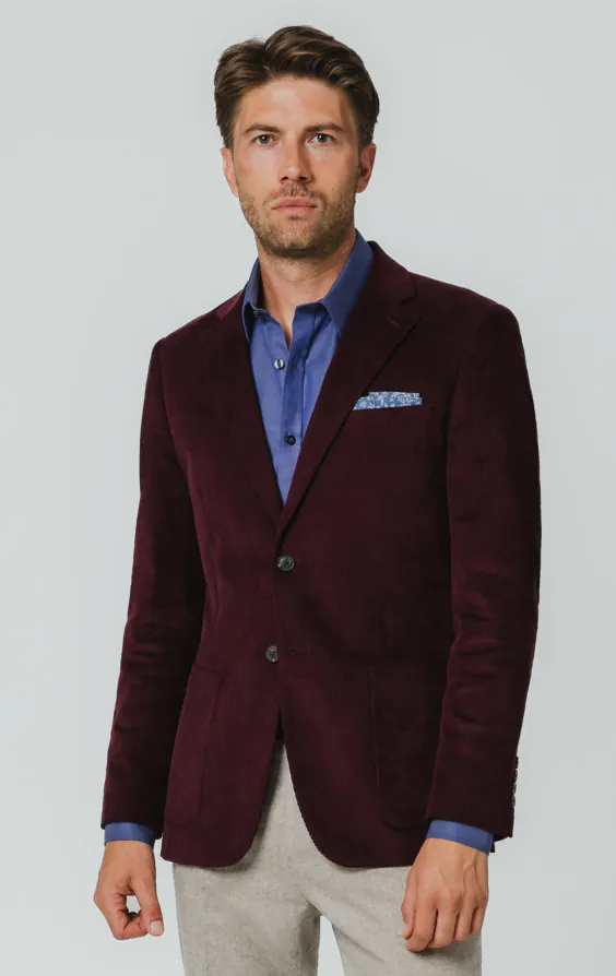 Burgundy Needlecord Jacket Burgundy Needlecord Jacket