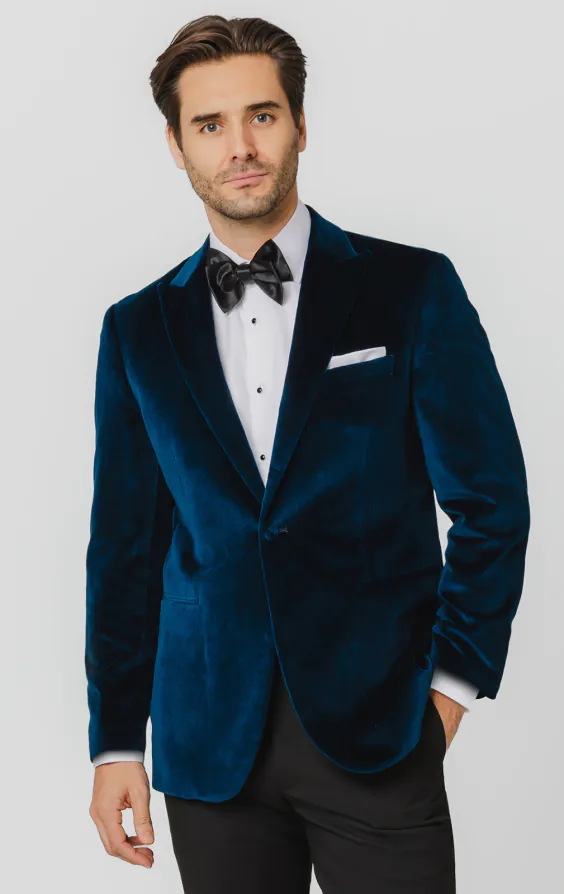 Teal Velvet Jacket - photo 1 Teal Velvet Jacket - photo 1