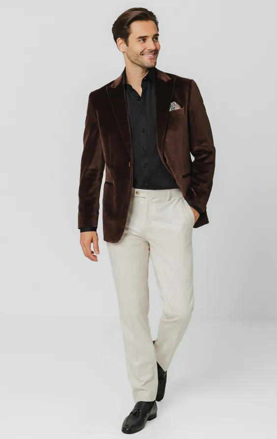 Brown Velvet Jacket - photo 1