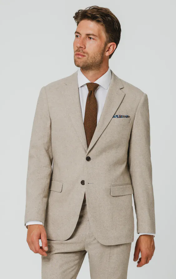 Stone Donegal Tweed Suit Jacket Stone Donegal Tweed Suit Jacket