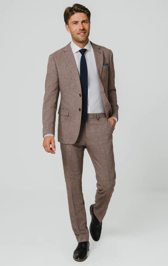 Redwood Herringbone Tweed Suit Jacket - photo 1 Redwood Herringbone Tweed Suit Jacket - photo 1