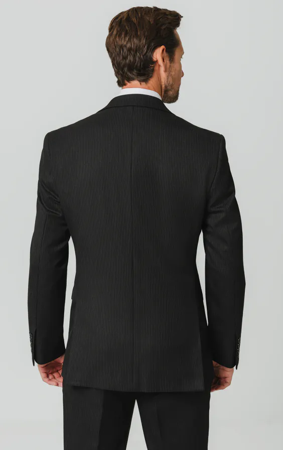 Black Pinstripe Suit Jacket - photo 5 Black Pinstripe Suit Jacket - photo 5