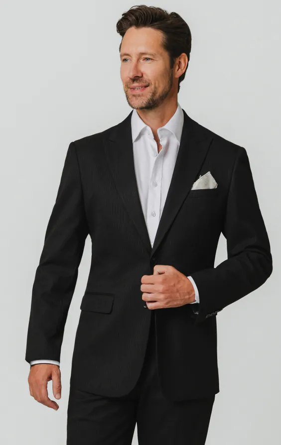 Black Pinstripe Suit Jacket Black Pinstripe Suit Jacket