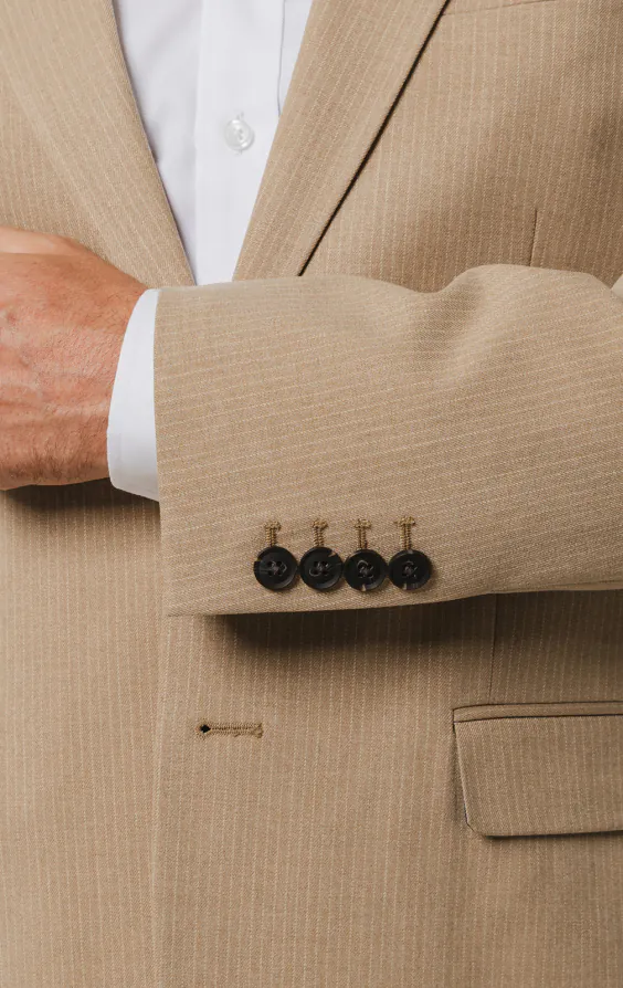 Camel Pinstripe Suit Jacket - photo 2 Camel Pinstripe Suit Jacket - photo 2
