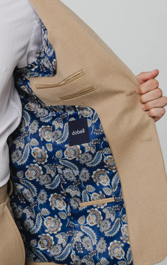 Camel Pinstripe Suit Jacket - photo 4 Camel Pinstripe Suit Jacket - photo 4