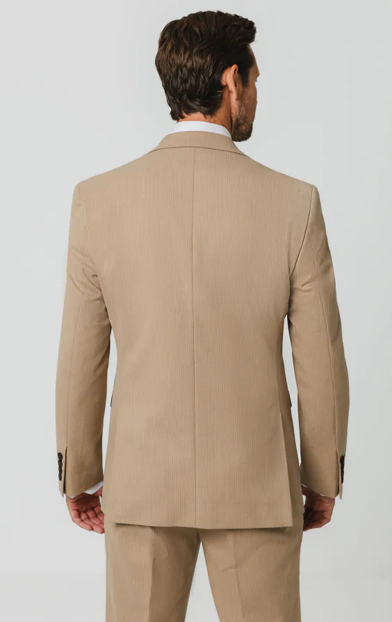 Camel Pinstripe Suit Jacket - photo 5 Camel Pinstripe Suit Jacket - photo 5