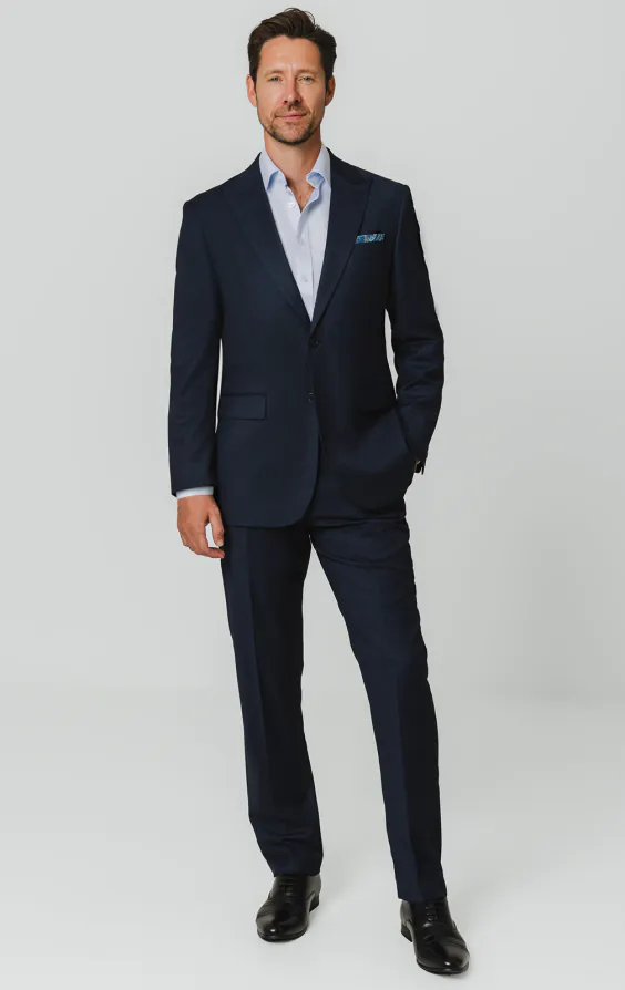 Navy Birdseye Suit Jacket - photo 1 Navy Birdseye Suit Jacket - photo 1