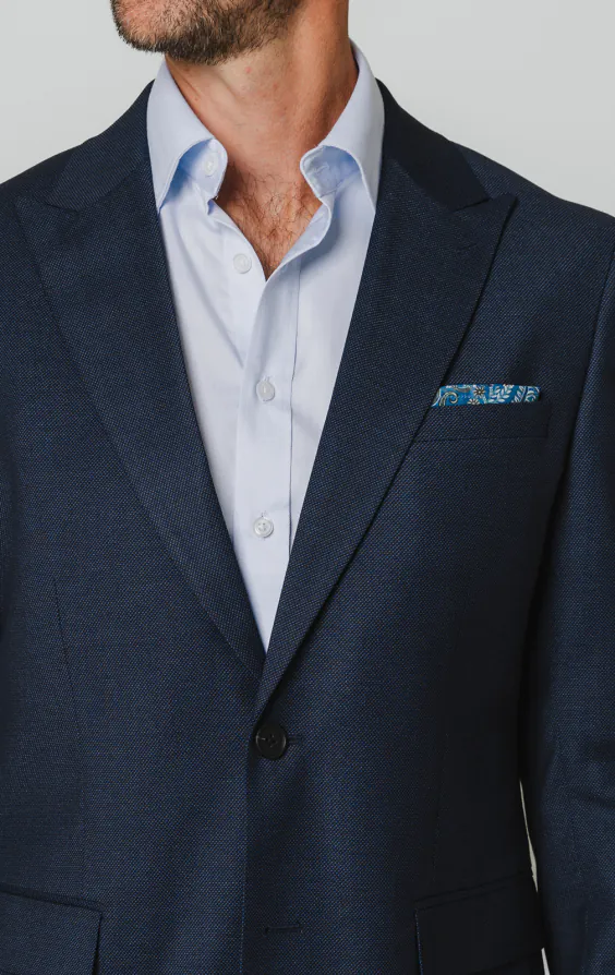 Navy Birdseye Suit Jacket - photo 3 Navy Birdseye Suit Jacket - photo 3