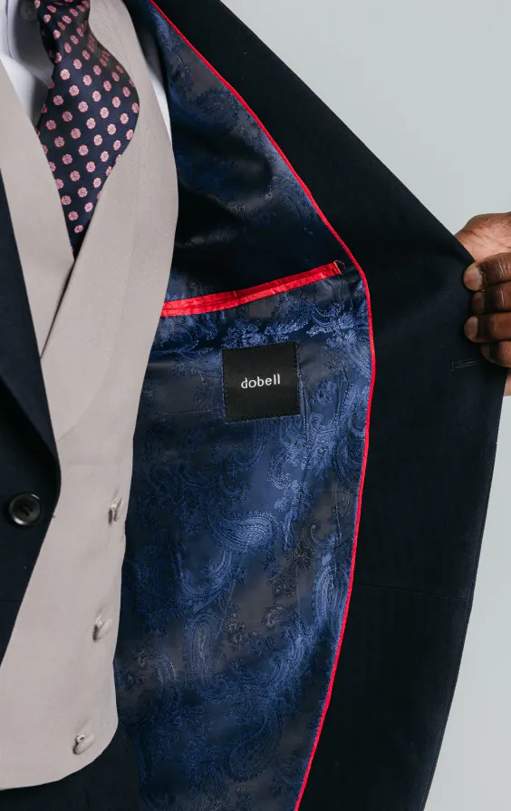 Dobell Navy Herringbone Morning Tailcoat - photo 4 Dobell Navy Herringbone Morning Tailcoat - photo 4