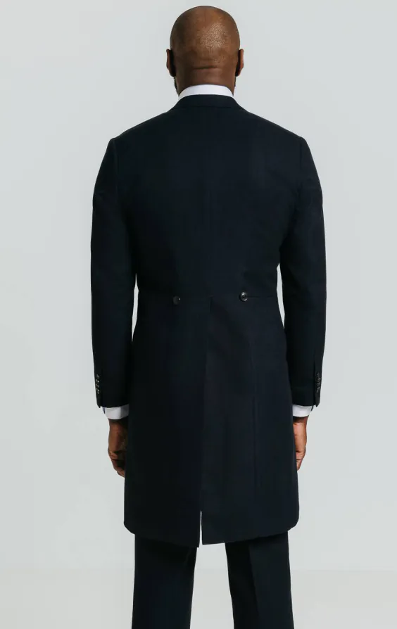 Dobell Navy Herringbone Morning Tailcoat - photo 5 Dobell Navy Herringbone Morning Tailcoat - photo 5