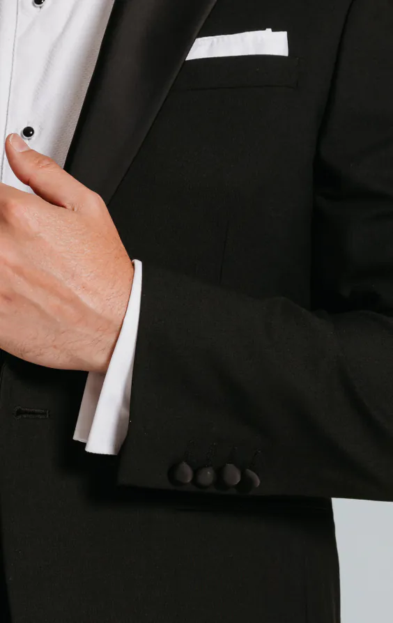 Black Dinner Jacket with Notch Lapel - photo 2 Black Dinner Jacket with Notch Lapel - photo 2