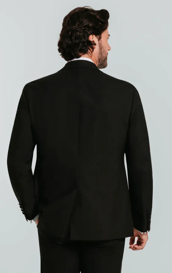 Black Slim-Fit Dinner Jacket Notch Lapel - photo 1 Black Slim-Fit Dinner Jacket Notch Lapel - photo 1